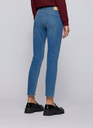 Boss Slim Crop 1.0 Slim Fit Slim Fit Jeans Damen, Blau