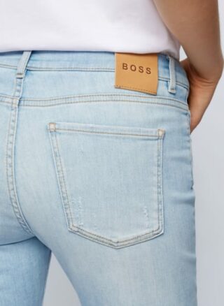 Boss Slim Crop 1.0 Slim Fit Slim Fit Jeans Damen, Blau
