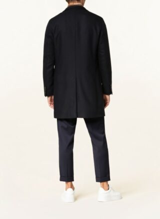 Boss Standup Stehkragenmantel Herren, Blau