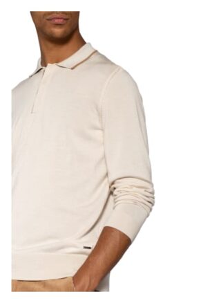 Boss T-Nocero Strick-Poloshirt Herren, Weiß