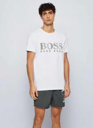 Boss T Shirt Rn T-Shirt Herren, Weiß