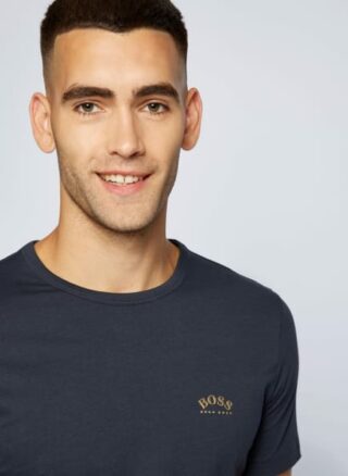 Boss Tee Curved T-Shirt Herren, Blau