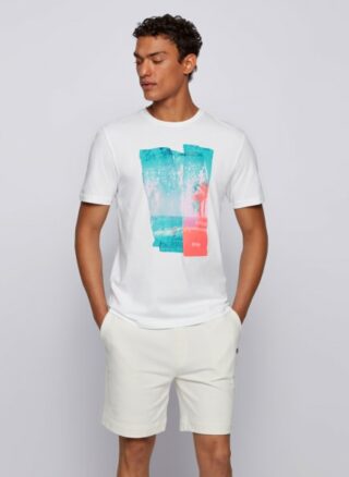 Boss Tepastel T-Shirt Herren, Weiß