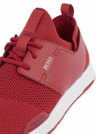Boss Titanium Runn Knit Sneaker Damen, Rot