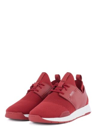 Boss Titanium Runn Knit Sneaker Damen, Rot