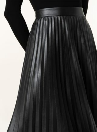 Boss Vaplita Plisseerock Damen, Schwarz