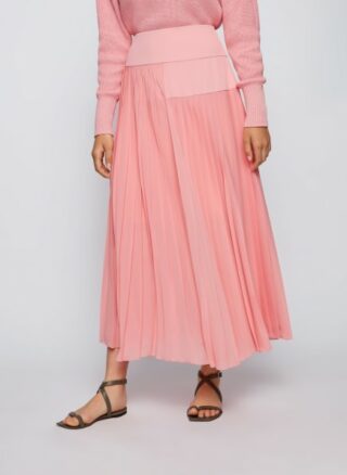 Boss Veplissa A-Linien-Rock Damen, Pink