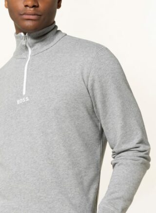 Boss Zapper Sweatshirt Herren, Grau