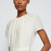 Boss dibanora3 Cocktailkleid Damen, Weiß