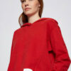 Boss esqua1 Hoodie Damen, Rot