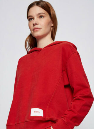 Boss esqua1 Hoodie Damen, Rot