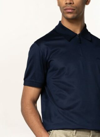 Brioni Jersey-Poloshirt Herren, Blau