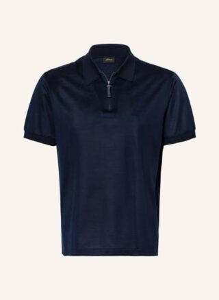 Brioni Jersey-Poloshirt Herren, Blau