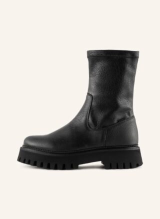 Bronx Boots Groov-Y Biker Boots Damen, Schwarz