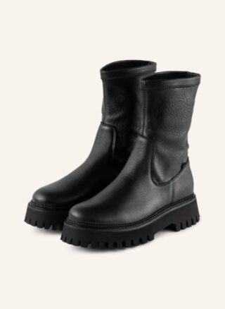 Bronx Boots Groov-Y Biker Boots Damen, Schwarz