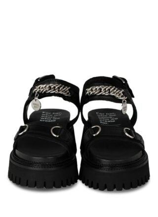 Bronx Groovy Plateau-Sandalen Damen, Schwarz