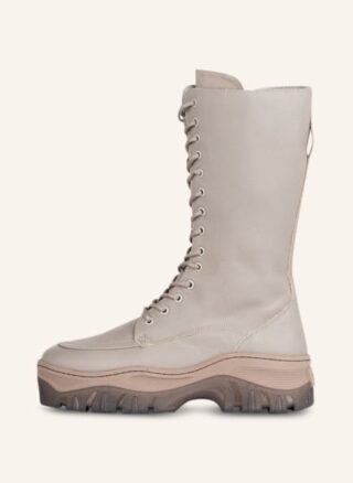 Bronx Plateau-Schnürboots Damen, Grau
