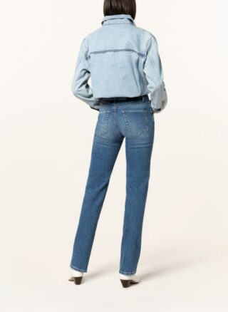 CAMBIO Jeans Paris Straight Long Straight Leg Jeans Damen, Blau