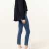 CAMBIO Paris Ancle Cut Slim Fit Jeans Damen, Blau