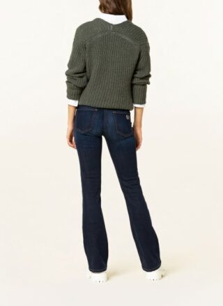CAMBIO Paris Flared Leg Jeans Damen, Blau