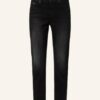 CAMBIO Piper Short 7/8 Slim Fit Jeans Damen, Schwarz