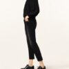 CAMBIO Piper Short 7/8 Slim Fit Jeans Damen, Schwarz