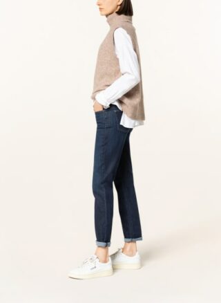 CAMBIO Posh Straight Leg Jeans Damen, Blau