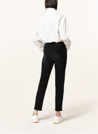 CAMBIO Posh Straight Leg Jeans Damen, Schwarz