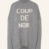 CATNOIR Oversized-Rollkragenpullover Damen, Grau