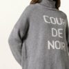 CATNOIR Oversized-Rollkragenpullover Damen, Grau