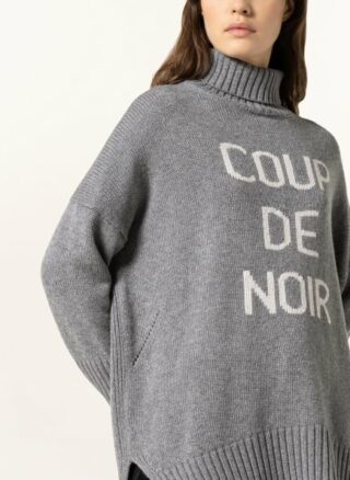 CATNOIR Oversized-Rollkragenpullover Damen, Grau