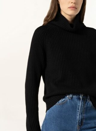 CATNOIR Rollkragenpullover Damen, Schwarz