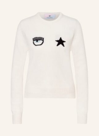 CHIARA FERRAGNI Eyestar Pullover Damen, Weiß