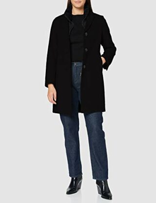 CINQUE CIMACIA Wollmantel Damen, Schwarz
