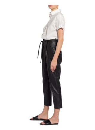 CINQUE Cihydra 7/8-Lederhose Damen, Schwarz