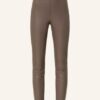 CINQUE Cistretch in Lederoptik Lederleggings Damen, Braun