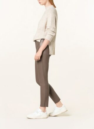 CINQUE Cistretch in Lederoptik Lederleggings Damen, Braun