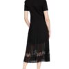 CLAUDIE PIERLOT Teli Plisseekleid Damen, Schwarz