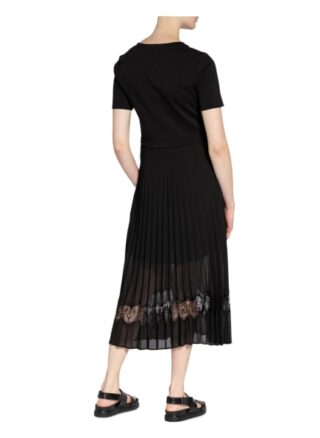 CLAUDIE PIERLOT Teli Plisseekleid Damen, Schwarz