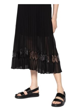 CLAUDIE PIERLOT Teli Plisseekleid Damen, Schwarz