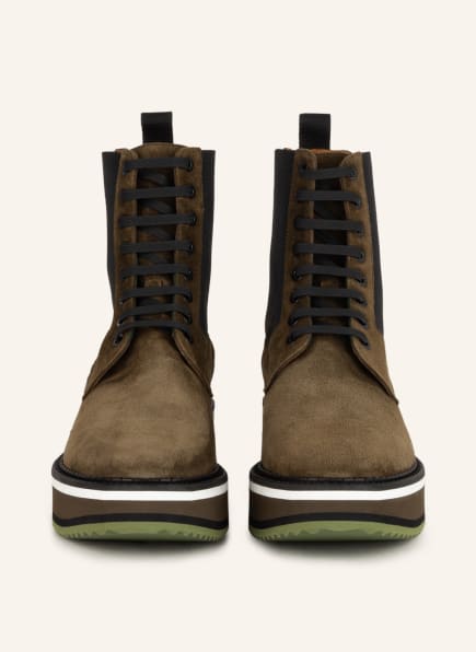 CLERGERIE Brendy Schnürboots Damen, Grün CLERGERIE Brendy Schnürboots Damen, Grün