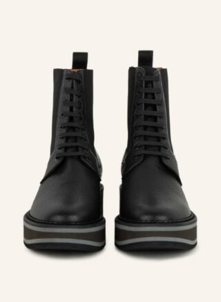 CLERGERIE Brendy Schnürboots Damen, Schwarz