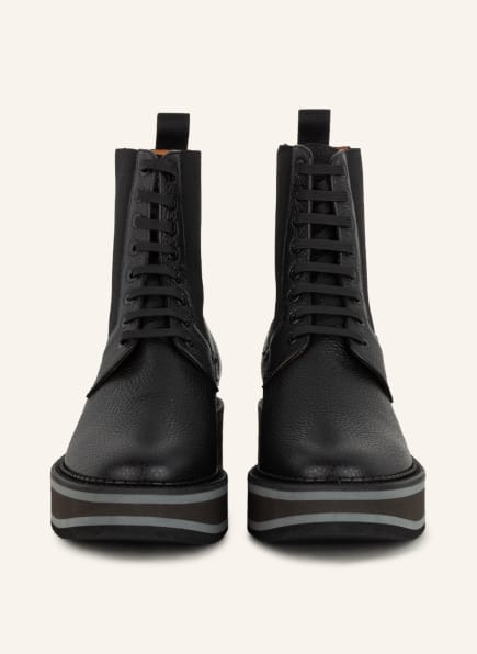 CLERGERIE Brendy Schnürboots Damen, Schwarz CLERGERIE Brendy Schnürboots Damen, Schwarz
