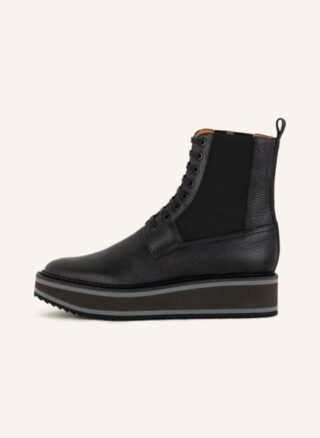 CLERGERIE Brendy Schnürboots Damen, Schwarz