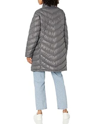Calvin Klein Chevron Steppmantel Damen, Grau