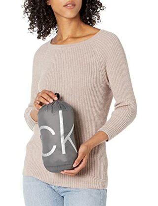 Calvin Klein Chevron Steppmantel Damen, Grau