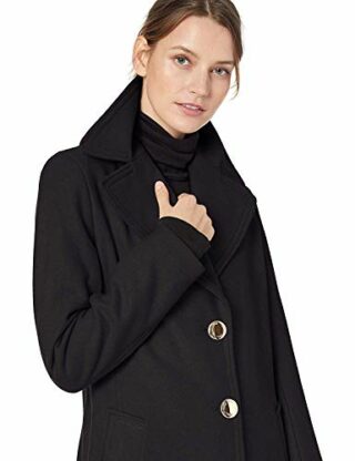 Calvin Klein Cw788708 Wollmantel Damen, Schwarz