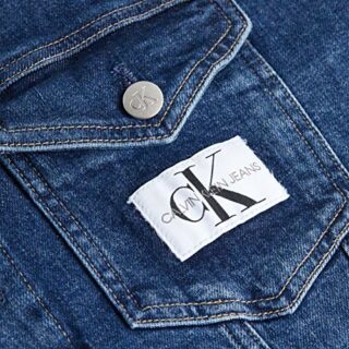 Calvin Klein DAD Jacket Jeansjacke Damen, Blau