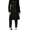 Calvin Klein Double Breated Wollmantel Damen, Schwarz