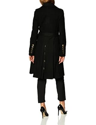 Calvin Klein Double Breated Wollmantel Damen, Schwarz